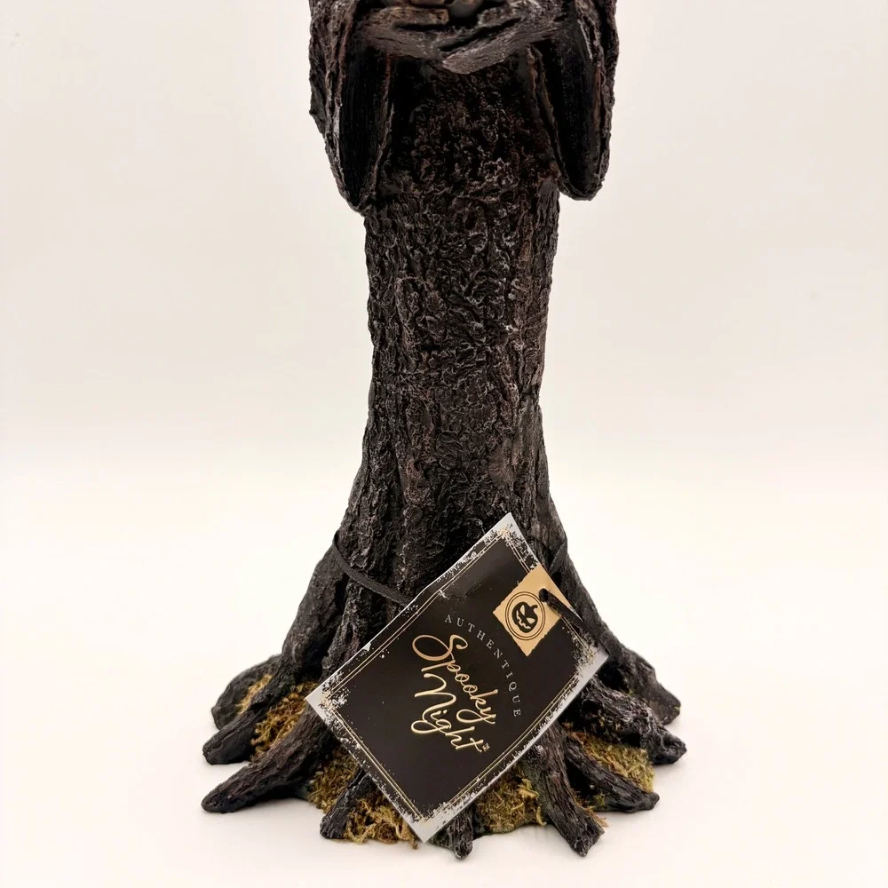 Authentique Spooky Night Faceless Witch Tree Figurine Halloween Decor NWT Spooky